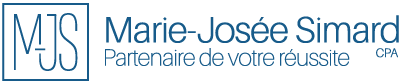 Logo de Marie-Josée Simard CPA Inc. - Comptable Professionnelle Agréée